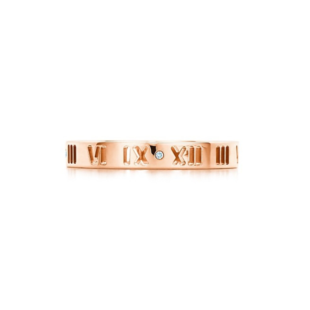 Tiffany Atlas Pierced 18K Rose Gold Ring